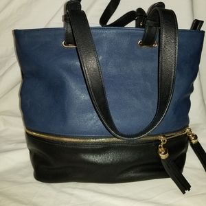 Two Tone Satchel pocketbook